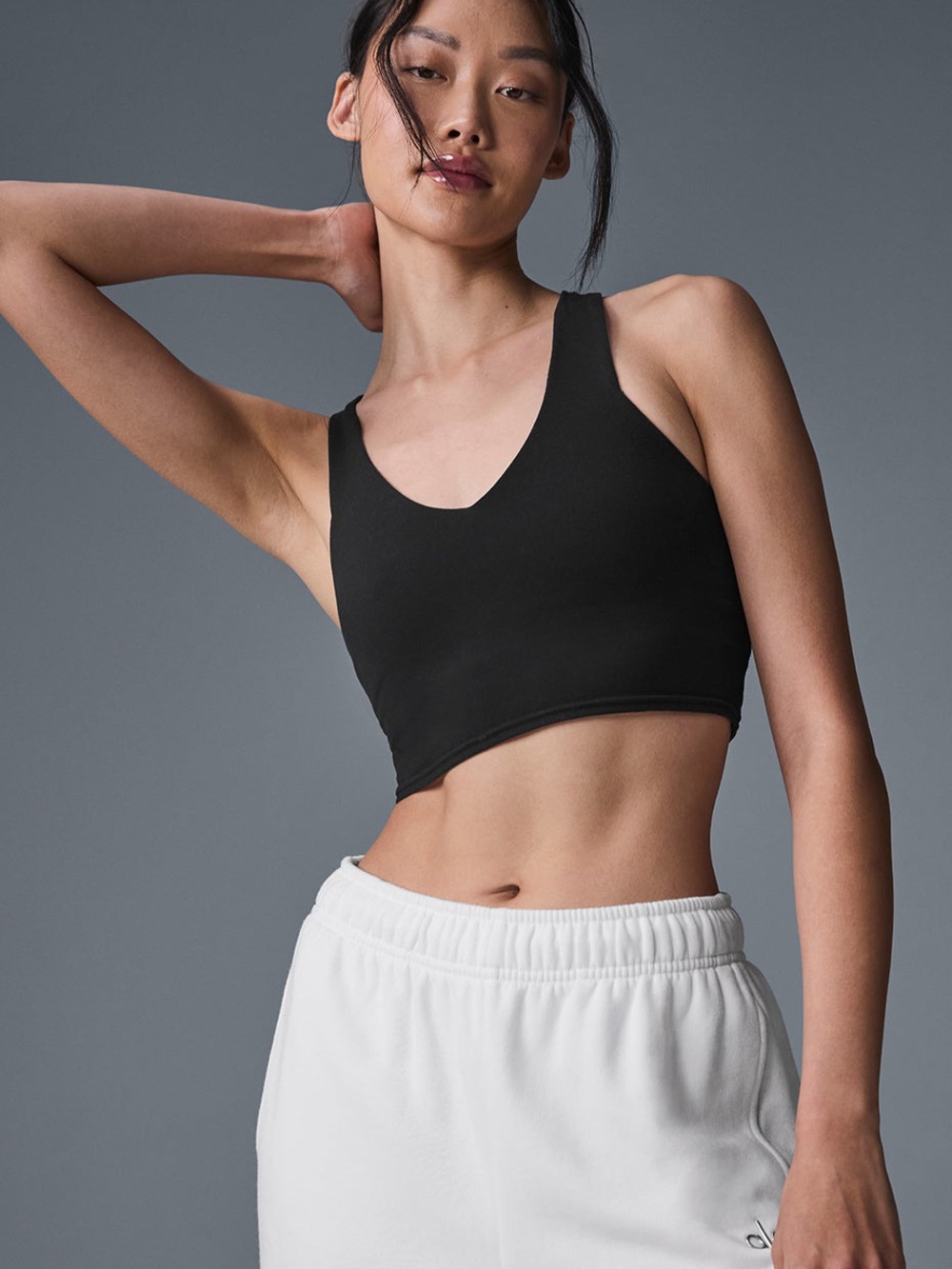 Alo Yoga Airbrush Real Bra Tank Black (Sizes XS-L)